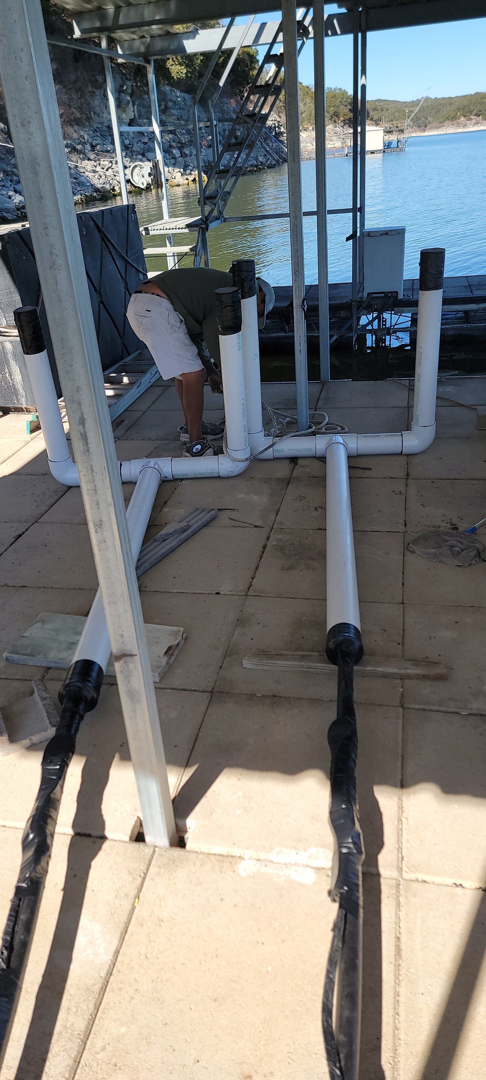 Lake pump installation